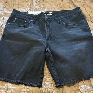 Seven7 black Jean Shorts
